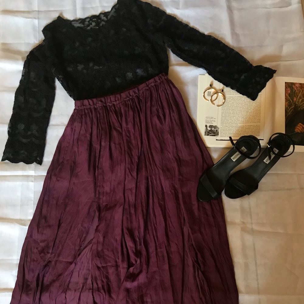 Plum skirt